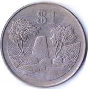 ZIMBABWE 1 dolar 1993, KM# 6, XF