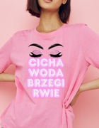 Koszulka na prezent dla kobiet. Śmieszny t-shirt damski, okrągły dekolt. 
