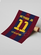 Plakat na ścianę A3 bez ramki Neymar FC Barcelona 14/15