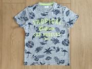 Bluzka bluzeczka krótki rękaw tropical 128/134