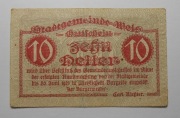 Banknot zastępczy Notgeld 10 Heller Austria