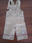 Ogrodniczki beżowe 12m