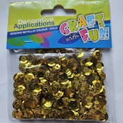 Cekiny dekoracyjne złote Craft with Fun 8mm/14g