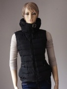 Kurtka Puchowa Moncler Bezrękawnik Kaptur__34/XS