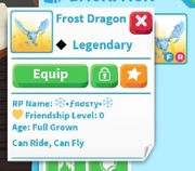 Adopt me Frost dragon fr