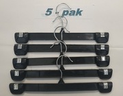 5pak wieszaków plastikowych z klipsami zatrzaskowymi i haczykami metalowymi