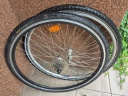 Koła 28" Aluminium Trekking Rigida Schurmann Kaseta Shimano 9s 11-32T 