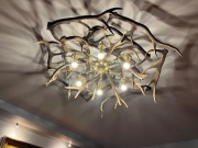 Lampa - żyrandol z naturalnych rogów jelenia