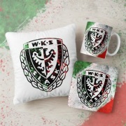 WKS Slask Wroclaw prezent dla kibica pilki noznej dla niego zestaw poduszk 