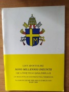 List apostolski Novo Millennio Ineunte Ojca Świętego Jana Pawła II