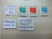 3szt. znaczki pełna seria Fi 964 Polska 1959r. XV lat PRL czyste **