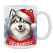KUBEK Z PSEM Alaskan malamute  - IDEALNY PREZENT, PERSONALIZACJA,24H WYS
