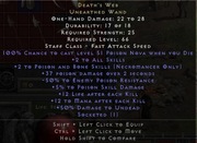 Diablo 2 R death's web +soc 5/5 +2/-50 nonladder PC