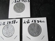 2 zł 1958 rok 2 szt 1958 r 1 szt 1974 r. Tanio