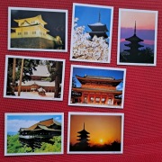 Mini zdjęcia pocztówki JAPONIA Kioto Kyoto lata 90