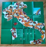 Mapa Gra planszowa FIAT Holiday Assistance serwis wakacyjny WŁOCHY ITALIA