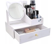 Toaletka Szkatułka Z Dużą Szufladą Organizer Na Kosmetyki Kotek