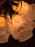 Lampki choinkowe światełka aniołki na choinkę świąteczne retro 