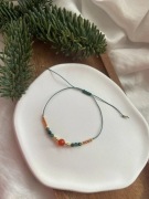 Bransoletka agat indyjski karneol na szczęście koraliki