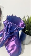 Designerska rzeźba / Biust "Surrealizm" – 19 cm – Silk Purple-Blue