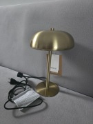 Nowa lampa stołowa biurkowa zara home grzybek kolor złoty 