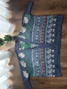 Sweter z Anglii oversize 38/40 niebieskie kolory 