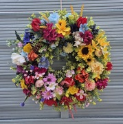 Wianek na drzwi wiosna dekoracja ozdoba prezent wielkanoc