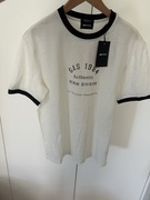 Biały t-shirt Gas L regular fit