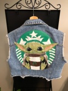 Custom kurtki jeansowej - MŁODY YODA
