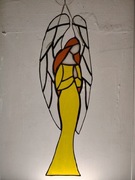 Anioł stróż witraz