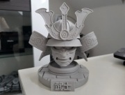 Figurka do Malowania Samurai Hełm Figurka Wydruk 3D Duża