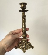 Świecznik secesja mosiądz