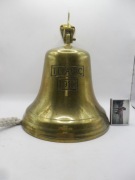 STARY DUŻY DZWON OKRĘTOWY JACHTOWY MOSIĘŻNY SYG.TITANIC 1912