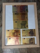 Banknot banknoty kolekcjonerskie 5 10 20 50 100 200 500 EURO złoto srebro