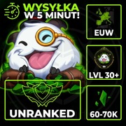 Konto League of Legends Smurf LoL EUW 60-70K BE