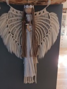 Duży anioł dekoracja na ścianę  45 cm x 68 cm