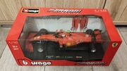 Model samochodu formuła 1 FERRARI SF21 bolid F1 Bburago 1:18 C.LECLERC