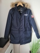 Nowa zimowa kurtka parka NASA XS 164 S 170