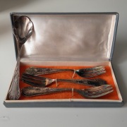 HEFRA Widelce deserowe Łyżeczka do cukru Wzór Romański