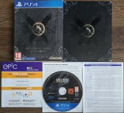 Resident Evil VILLAGE Edycja Steelbook na PS4. Komplet 3xA.Unikat.