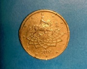 50 euro cent - Italia /Włochy/ - rzadka moneta