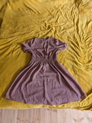 Damska różowa sukienka w białe kropki SHEIN rozmiar XS