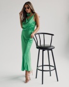 SATYNOWA SUKIENKA SEMPRE ROSA NA RAMIĄCZKACH Z CHOKEREM RÓŻA