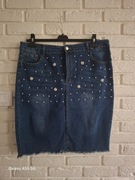 Sprzedam spódnice dżinsowe, rozmiar 2XL ,szer w pasie 96cm  dł 60cm