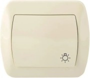 Beżowy przycisk zwierny światło AS1/12 Simon Akord