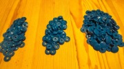 Napa z tworzywa sztucznego średnicy 15 mm kolor niebieski 50 sztuk