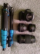 Zestaw fotograficzny jak nowy, tylko w całości