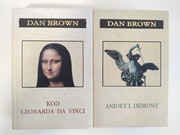 Dan Brown Kod Leonarda da Vinci + Anioły i Demony Twarde oprawy