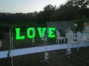 Napis Love/podswietlany