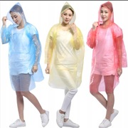 PŁASZCZ PRZECIWDESZCZOWY KIESZONKOWY PELERYNA Jednorazowy kolory